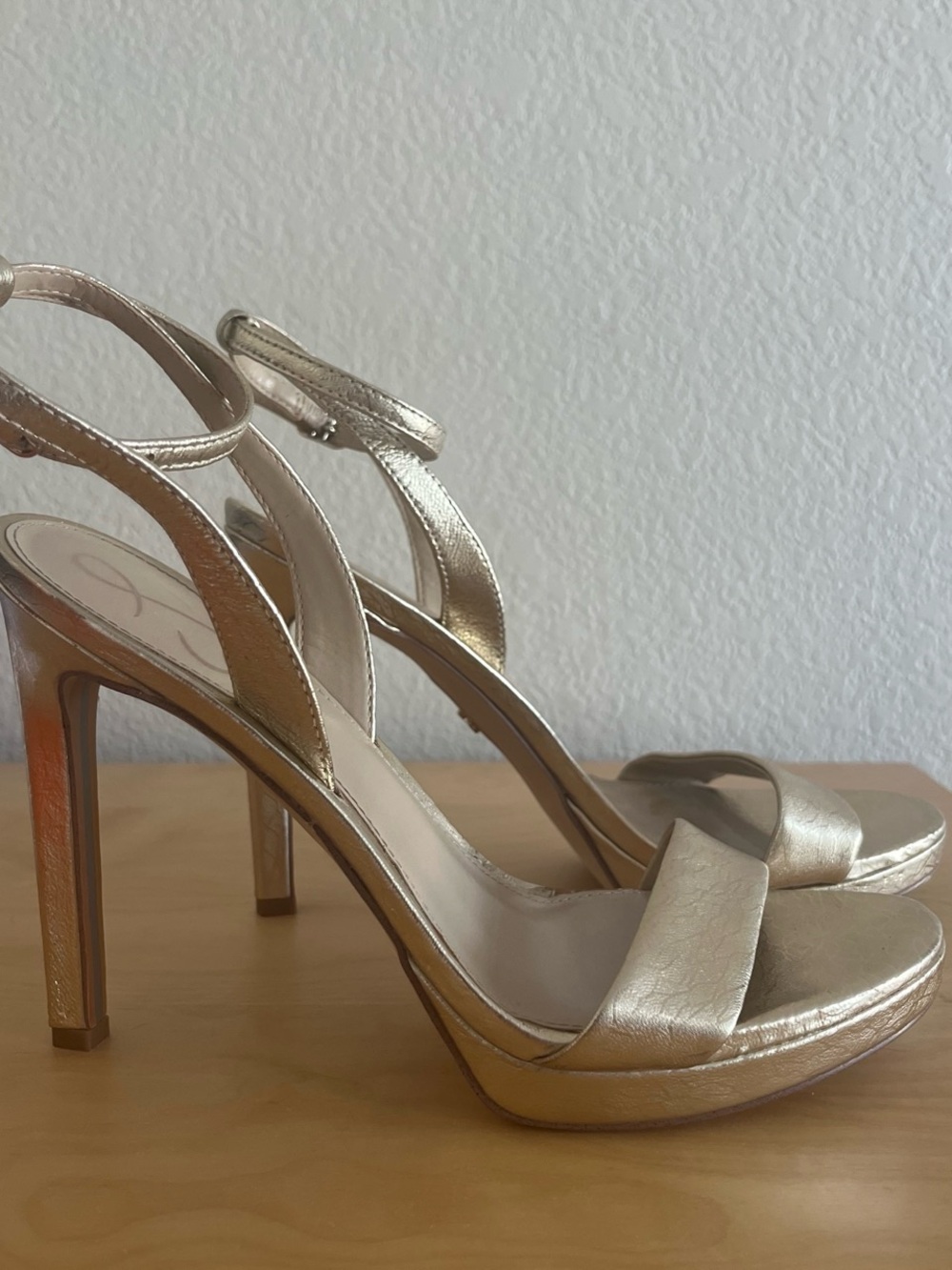 sam edelman gold heels
